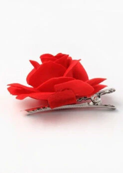 Spanish Red Rose Small Flower Hair Clip 7 Spanish Red Rose Small Flower Hair Clip -Halloween Fans Shop 5798 rs 02