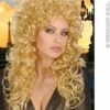 Big Blonde Curly Attractive Wig -Halloween Fans Shop 5958Ers