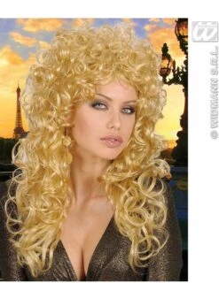 Big Blonde Curly Attractive Wig