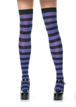 Purple Striped Stockings