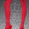 Womens Red Stockings With Red Bows -Halloween Fans Shop 6255REDrs