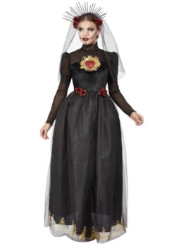 Womens Day Of The Dead Sacred Heart Bride Costume
