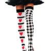 The Queen Of Hearts Harlequin Heart Stockings 2 The Queen Of Hearts Harlequin Heart Stockings -Halloween Fans Shop 6315rs