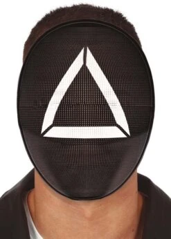 Squid Game Style Black Triangle Guard Face Mask