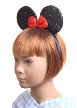 Black And Red Minnie Mouse Style Ears On Headband -Halloween Fans Shop 6679 rs 02