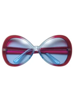 Womens Large Red And Blue 70s Sugar Babe Glasses -Halloween Fans Shop 67141 red blue new 01