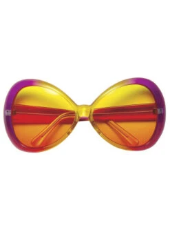 Womens Large Pink And Yellow 70s Sugar Babe Glasses