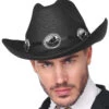 Adult Mens Black Dallas Cowboy Hat With Western Band 1 Adult Mens Black Dallas Cowboy Hat With Western Band -Halloween Fans Shop 68572rs 2