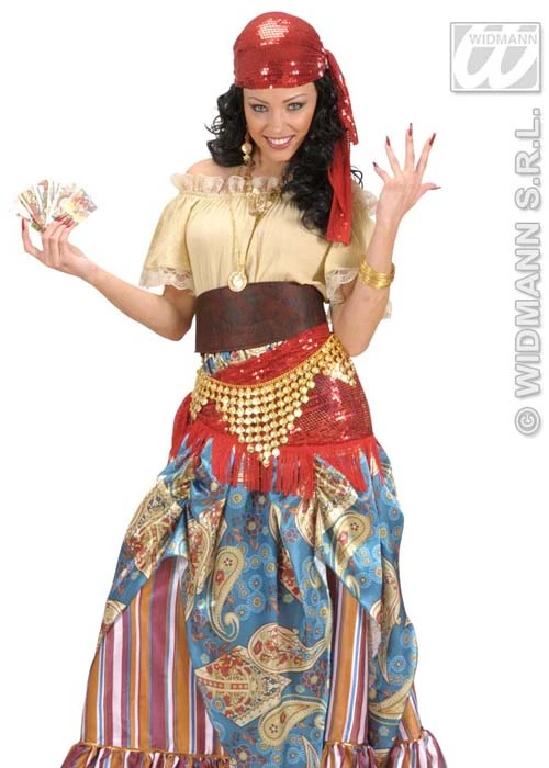 Harem Girl Belly Dancer Gold Coin Belt 4 Harem Girl Belly Dancer Gold Coin Belt - Image 2