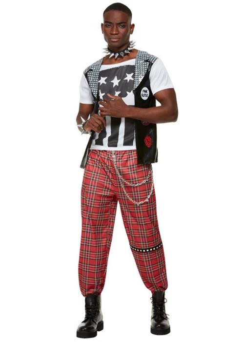 Mens 1980s Punk Rocker Costume 3 Mens 1980s Punk Rocker Costume