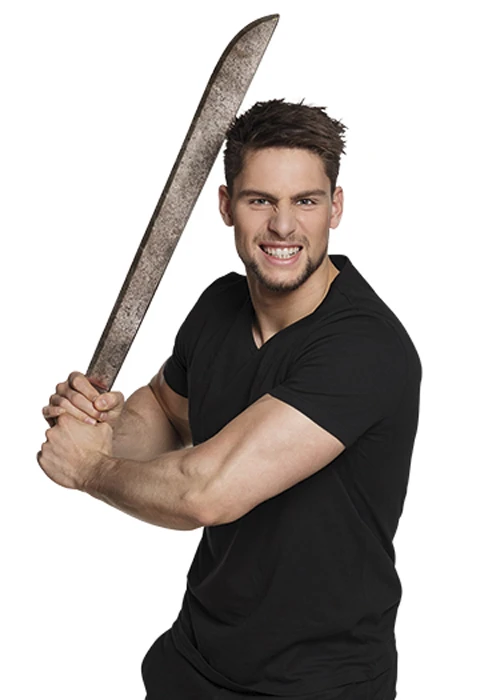 Deluxe Halloween Prop Hard Foam Slasher Machete 4 Deluxe Halloween Prop Hard Foam Slasher Machete - Image 2