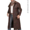 Adult Mens Brown Cowboy Duster Coat -Halloween Fans Shop 72252rs