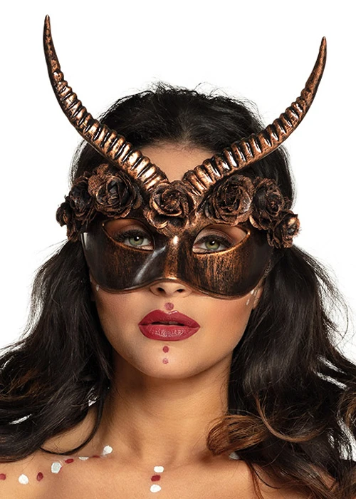 Womens Gothic Bronze Mama Legba Eye Mask 3 Womens Gothic Bronze Mama Legba Eye Mask