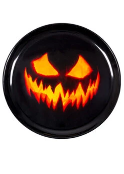 Creepy Pumpkin Halloween Party Tray Thick Plastic Platter