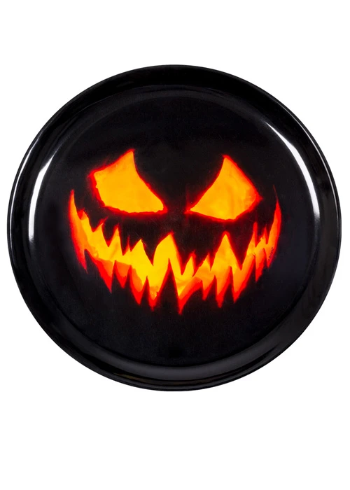 Creepy Pumpkin Halloween Party Tray Thick Plastic Platter 3 Creepy Pumpkin Halloween Party Tray Thick Plastic Platter