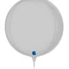 Inflated Satin White Globe Sphere 11 Inch Helium Balloon -Halloween Fans Shop 74111S01Wh rs