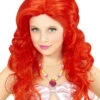 Childrens Little Mermaid Style Long Red Wig
