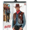 Adult Mens Western Brown Cowboy Waistcoat 2 Adult Mens Western Brown Cowboy Waistcoat -Halloween Fans Shop 7584wrs