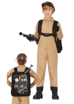 Childrens Ghostbusters Style Phantom Hunter Costume