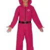 Childrens Squid Game Jumpsuit Guard Costume 2 Childrens Squid Game Jumpsuit Guard Costume -Halloween Fans Shop 77540 kids squid game costume