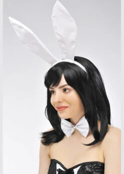 White Glitter Cute Bunny Girl Accessory Set 7 White Glitter Cute Bunny Girl Accessory Set -Halloween Fans Shop 8038B white glitter bunny girl kit 02