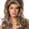 Womens Deluxe 1960s Long Brown Blonde Bouffant Wig 2 Womens Deluxe 1960s Long Brown Blonde Bouffant Wig -Halloween Fans Shop 8042 26 rs