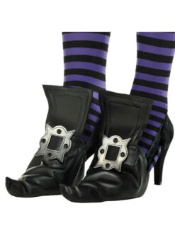 Childrens Halloween Witch Shoe Covers Buckles