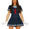 Womens Blue Sailor Girl Costume 2 Womens Blue Sailor Girl Costume -Halloween Fans Shop 84359rs