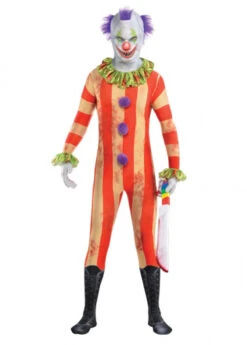 Childrens Size Halloween Killer Clown 2nd Skin Costume