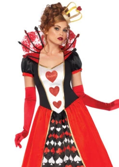 Womens Deluxe Leg Avenue Queen Of Hearts Costume -Halloween Fans Shop 85593 rs 02