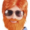 Mens Leprechaun Ginger Wig And Beard Set