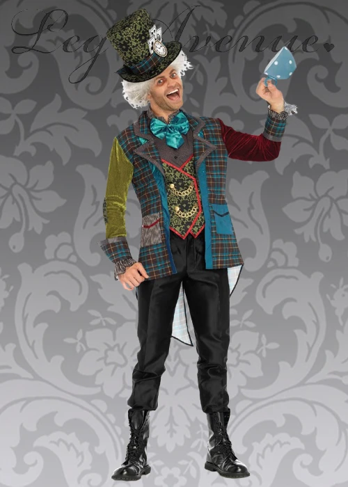 Mens Leg Avenue Deluxe Mad Hatter Costume 3 Mens Leg Avenue Deluxe Mad Hatter Costume