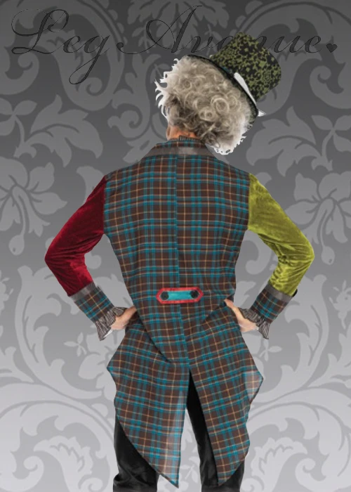 Mens Leg Avenue Deluxe Mad Hatter Costume 4 Mens Leg Avenue Deluxe Mad Hatter Costume - Image 2