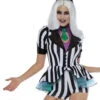 Ladies Leg Avenue Striped Beetle Babe Costume 1 Ladies Leg Avenue Striped Beetle Babe Costume -Halloween Fans Shop 86734 womens beetlejuice costume