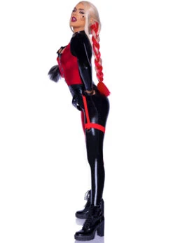 Womens Chaos Cutie Leg Avenue Harley Quinn Costume -Halloween Fans Shop 87134 harley quinn costume 03
