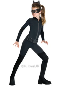Childrens Size Girls Catwoman Costume