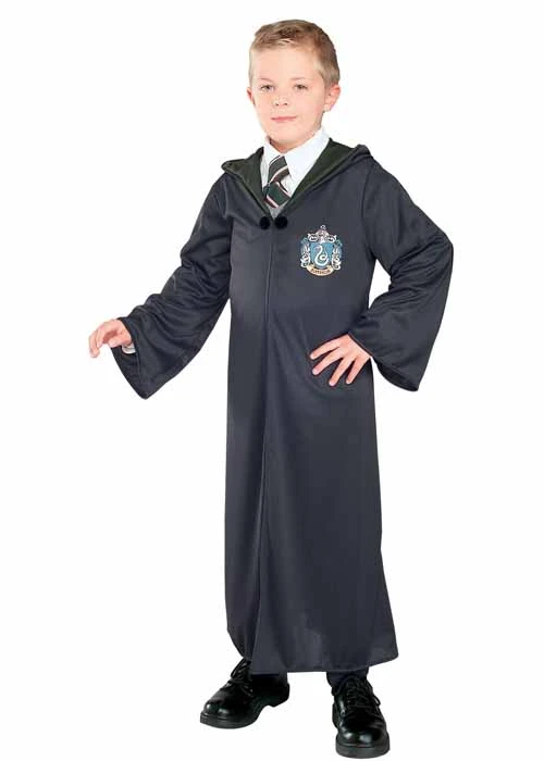 Kids Size Harry Potter Slytherin Robe Costume 3 Kids Size Harry Potter Slytherin Robe Costume