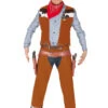 Adult Size Brown Western Cowboy Costume 2 Adult Size Brown Western Cowboy Costume -Halloween Fans Shop 88592 cowboy costume