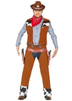 Adult Size Brown Western Cowboy Costume