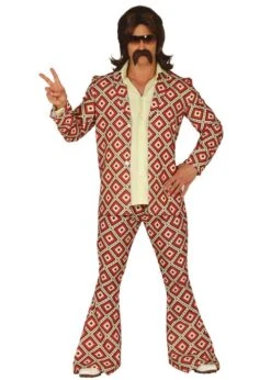 Mens 1970s Dodgy Suit Retro Costume