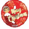 Inflated Red Merry Christmas Naughty Elf Helium Balloon -Halloween Fans Shop 89168 lk rs