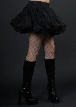 Deluxe 80s Black Layered Tulle Petticoat
