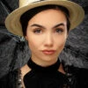 Victorian Lady Straw Boater Hat 2 Victorian Lady Straw Boater Hat -Halloween Fans Shop 90992 victorian straw boater