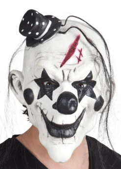 Halloween Black And White Killer Clown Mask