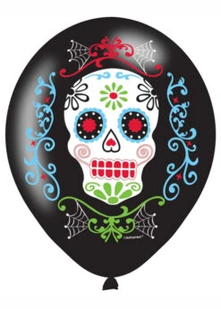 Day Of The Dead Party Balloons Pk6