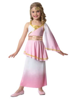 Childrens Pink Roman Goddess Costume