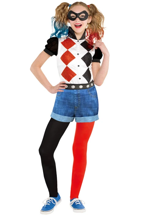 Kids Size Classic Harley Quinn Costume 3 Kids Size Classic Harley Quinn Costume