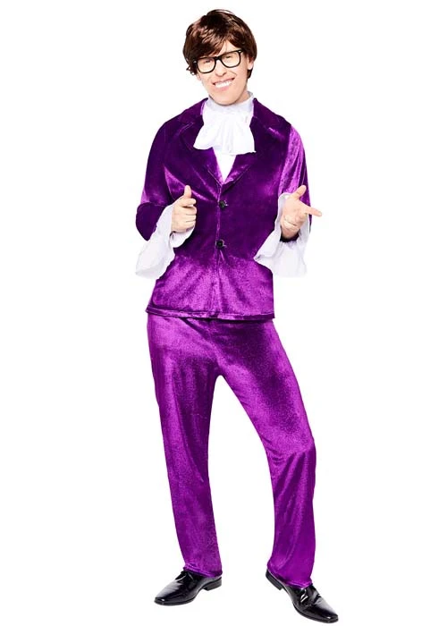 Mens Austin Powers Style 60s Groovy Costume 3 Mens Austin Powers Style 60s Groovy Costume