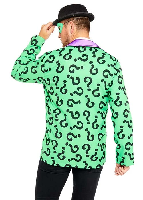 Adult Size Mens The Riddler Costume 5 Adult Size Mens The Riddler Costume - Image 3