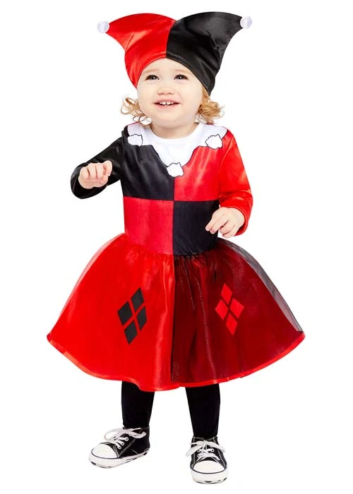 Toddlers Size Baby Harley Quinn Costume 4 Toddlers Size Baby Harley Quinn Costume - Image 2